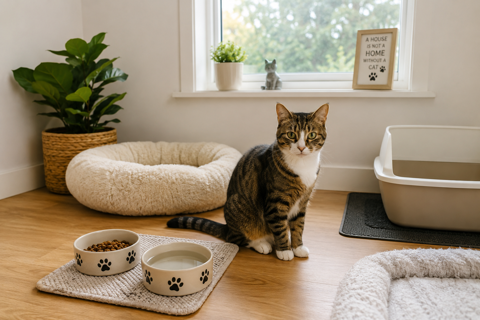 Cat sitting visit in Dundalk with a calm cat at home
